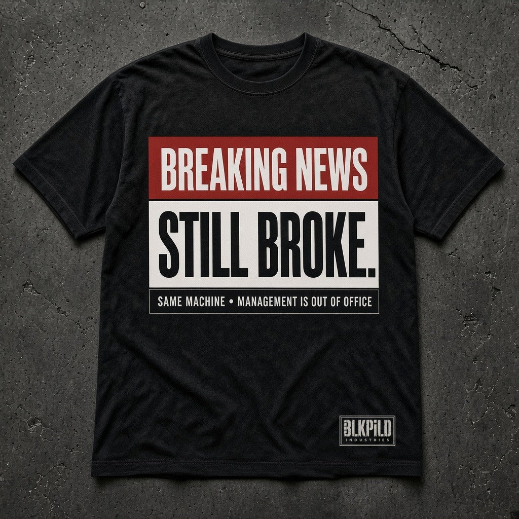 #20 Breaking News Still Broke tee