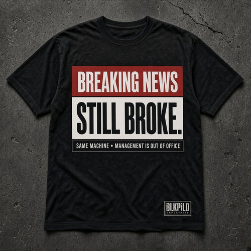 #20 Breaking News Still Broke tee